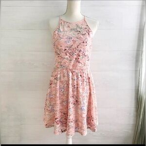 Pre-Owned Lily Rose - Pink floral lace dress, Juniors S (4-6).